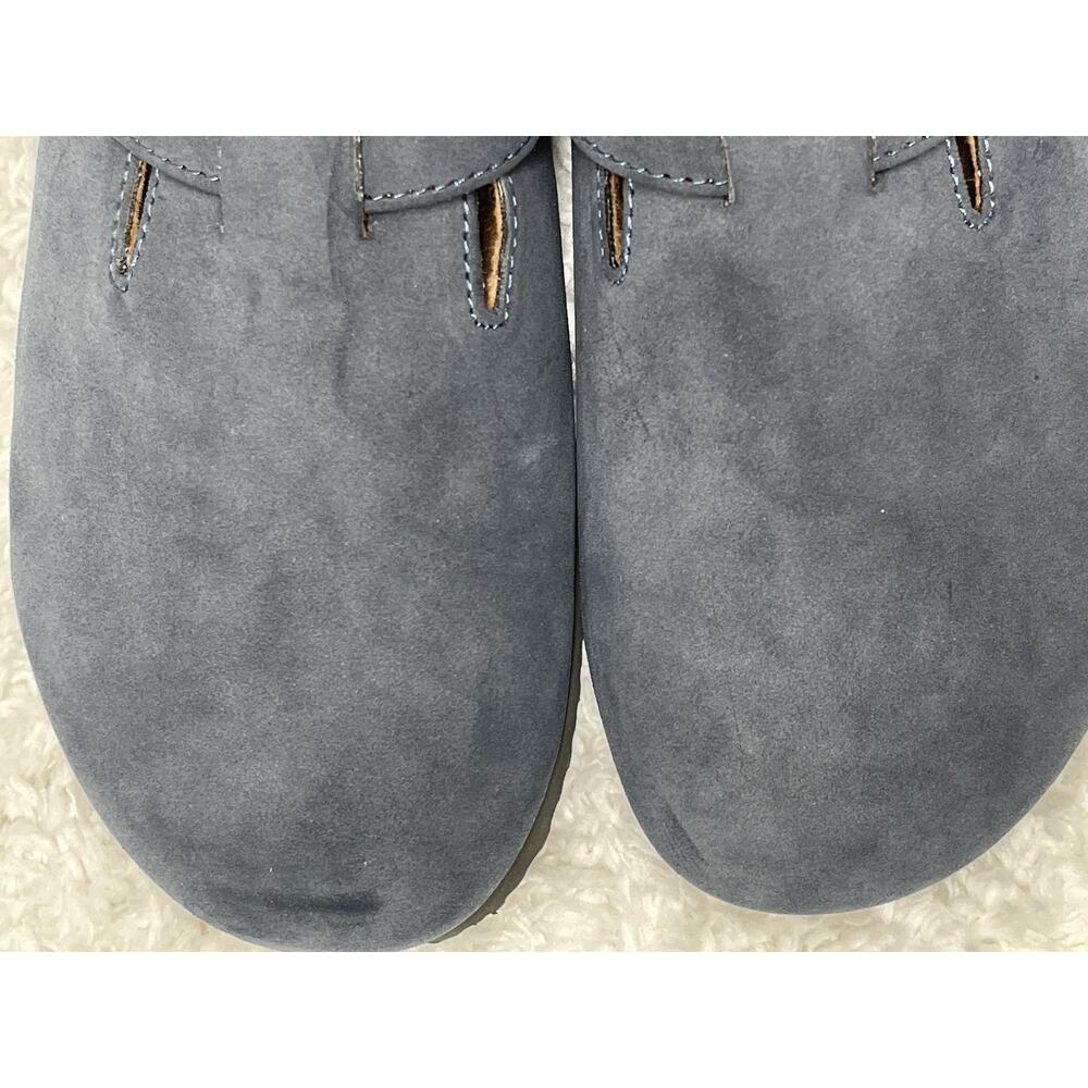 Eastland Gina Clogs Navy Blue Shoes Buckle Slip On Comfort Womens Size 9 Soft - Picture 9 of 12